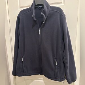 Navy Men’s lands end zip up jacket